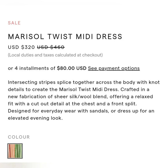 SIR . Multi Patchwork Midi Dress NWT. Size 2 - Picture 14 of 16